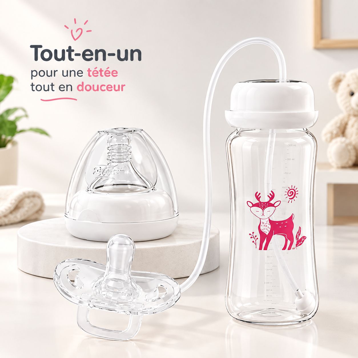 Biberon Anti-Coliques Mains Libres